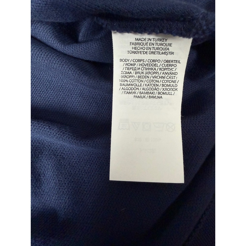 Polo Ralph Lauren Polo Shirt Mens L Blue Cricket Bear Tipped Collar Classic Fit - Picture 7 of 9